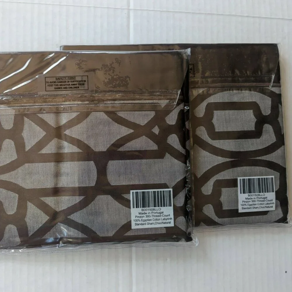 Pinzon 300 Thread Count 100% Cotton Labyrinth 3Pcs Duvet Full/Quinn 2 Shams NEW